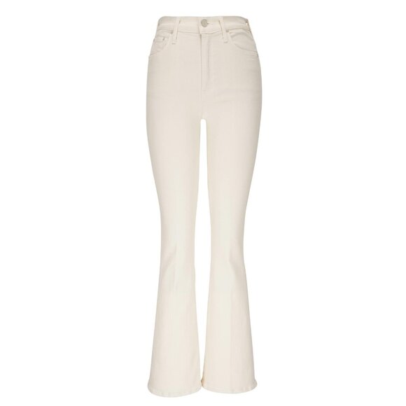 NWT Mother The Weekender Skimp in Marshmallow Stretch Flare Jeans 28 - Picture 1 of 11